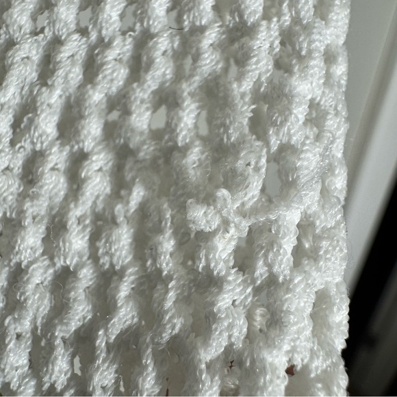 Sandro Paris Open Knit Fringe Top Sweater Long Slev Size Small - Picture 9 of 15